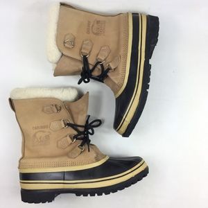 EUC Men Sorel Caribou Felt Lined Winter Boot Sz 10